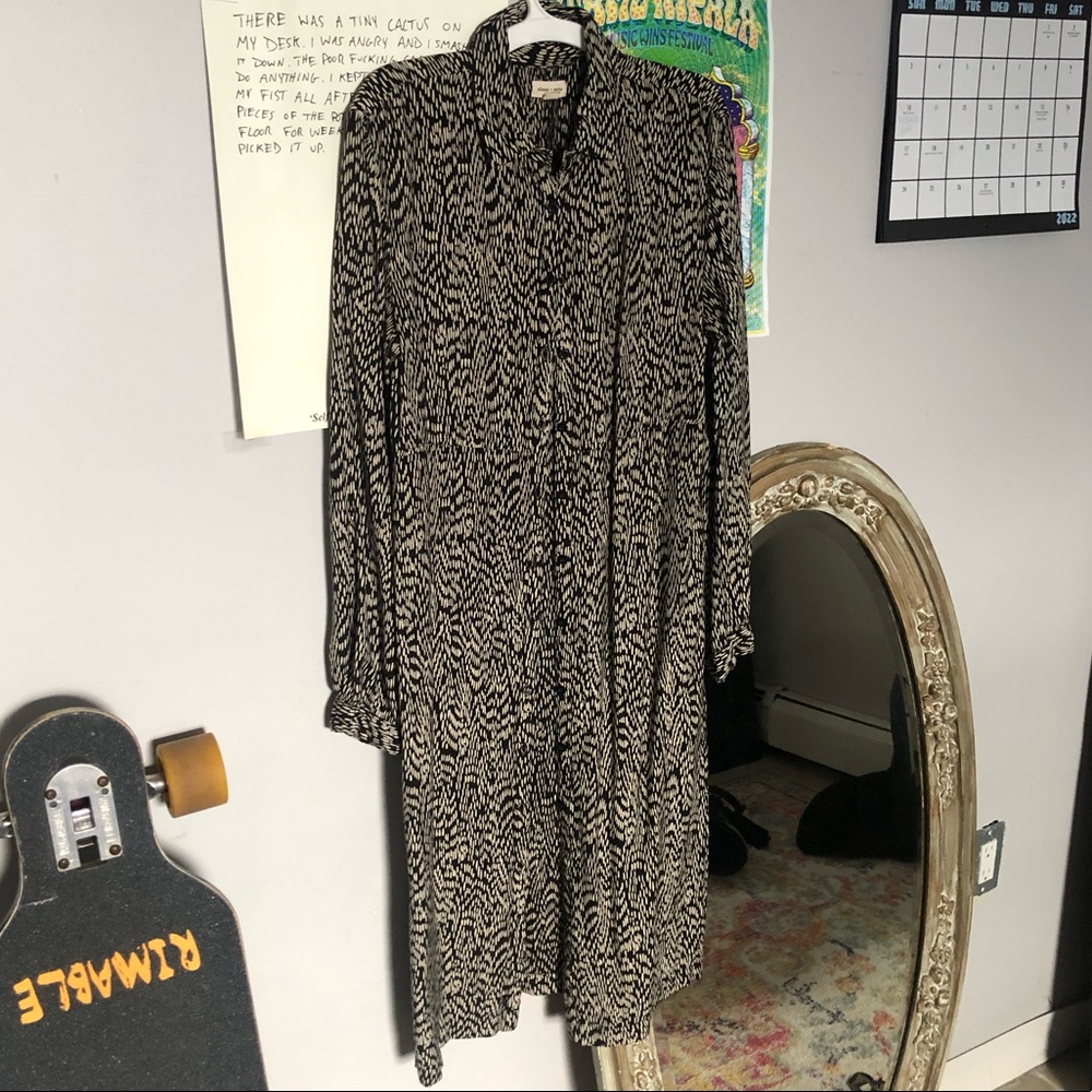 Silence + Noise Button Down Dress